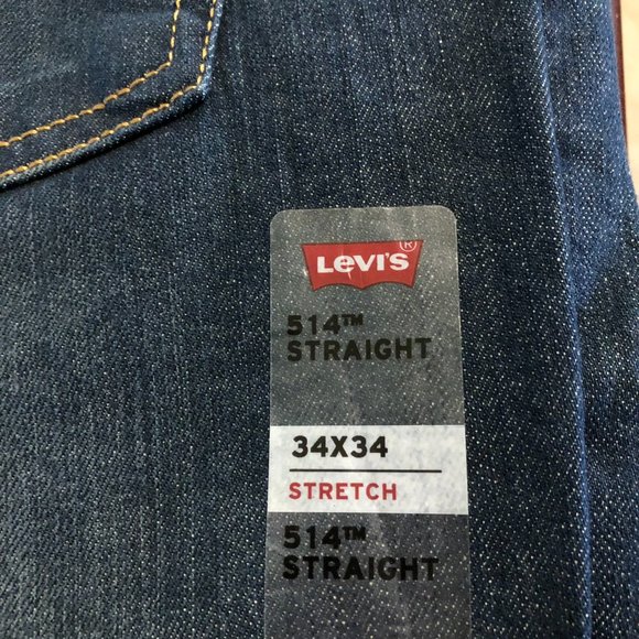 514™ STRAIGHT FIT LEVI'S® MEN'S JEANS 34x34  STRETCH - Picture 4 of 5